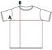 Icono medidas camiseta: A es anchura y B es altura