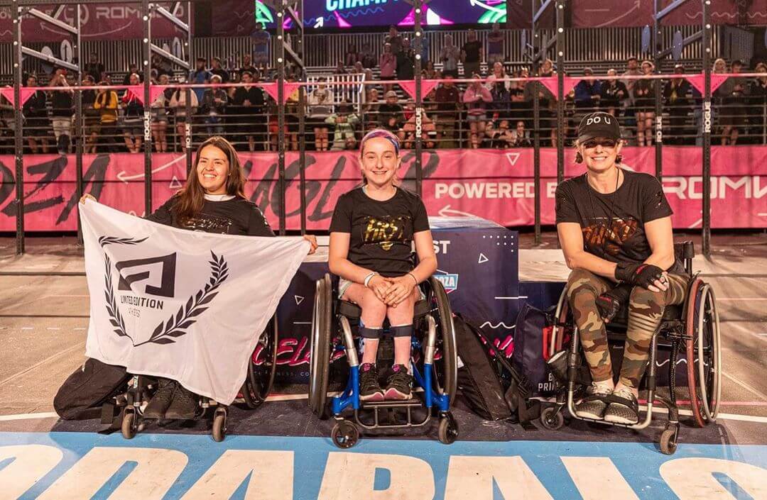 Lucia, atleta en silla de ruedas, quedó segunda en su categoría en el WodApalooza 2020
