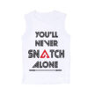 Camiseta tirantes blanca chica Never Snatch alone